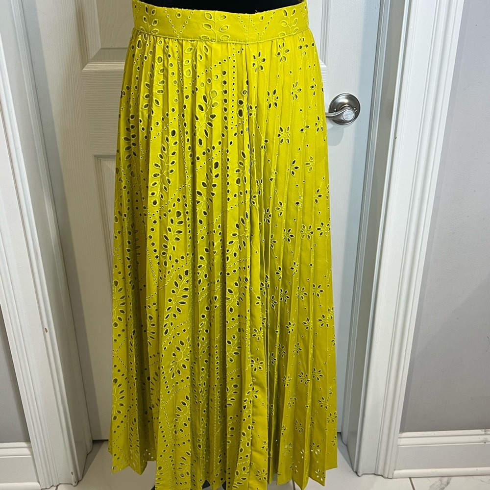 Zara size medium pleated eyelet skirt.